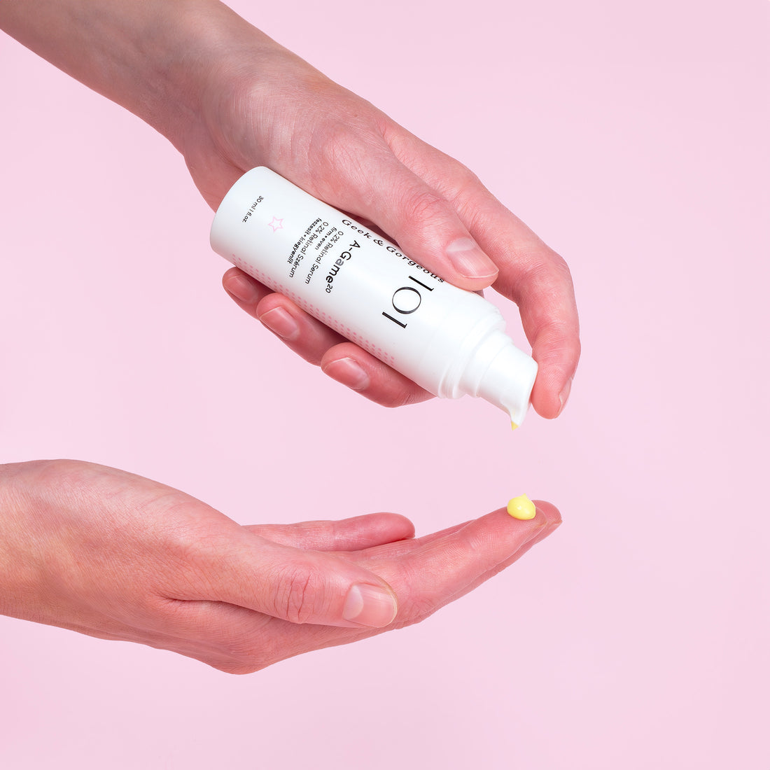 A bottle of A-Game 20 on white background.